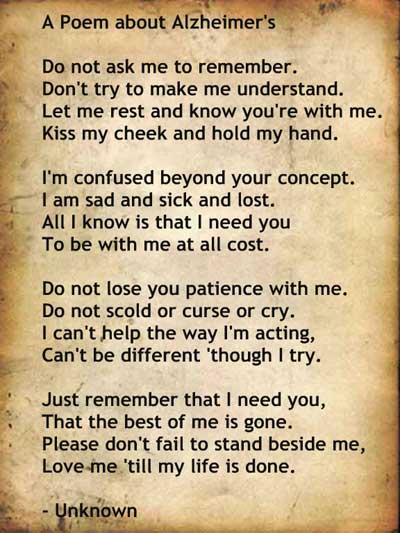 Alzheimer’s – Looking on the Bright Side