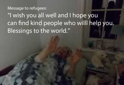 Message for refugees